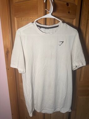 Gymshark Men's White Short Sleeve Performance Tee